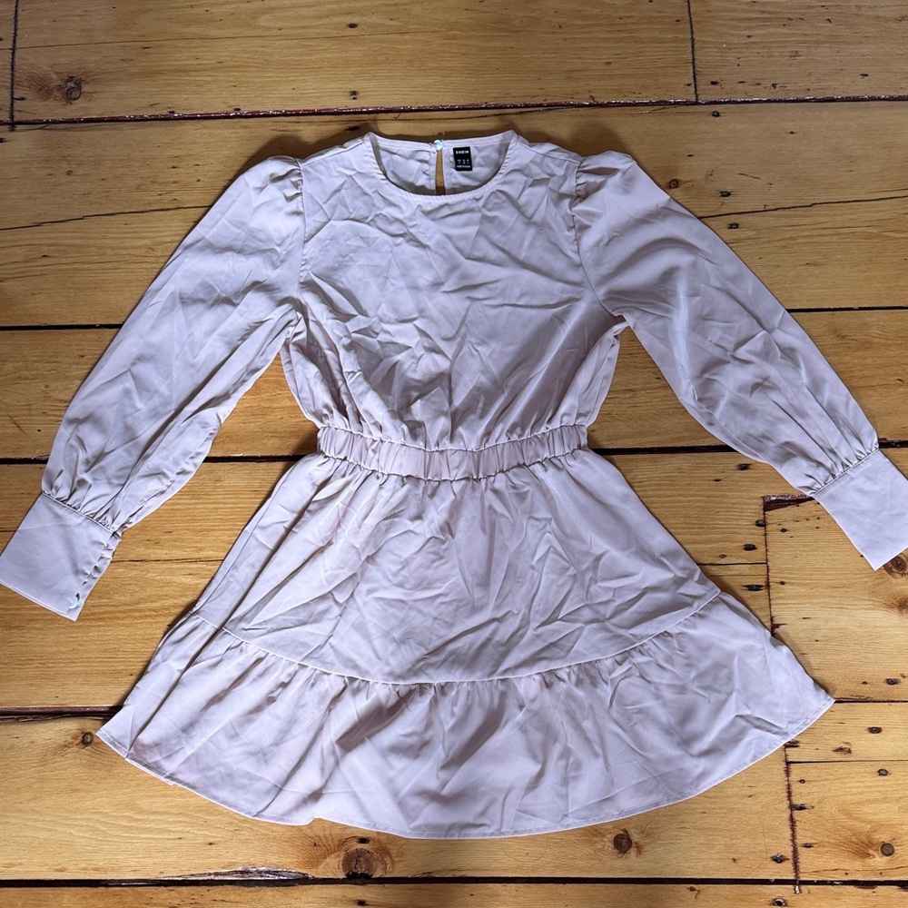 Pink Long Sleeve Dress